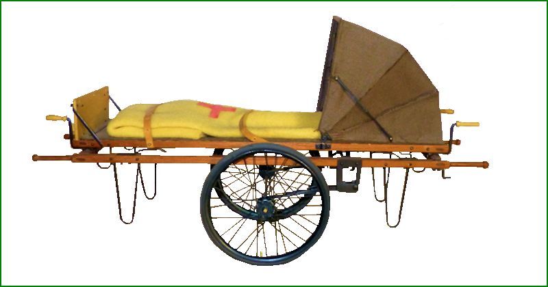Fietsbrancard Rode Kruis Hoge stand